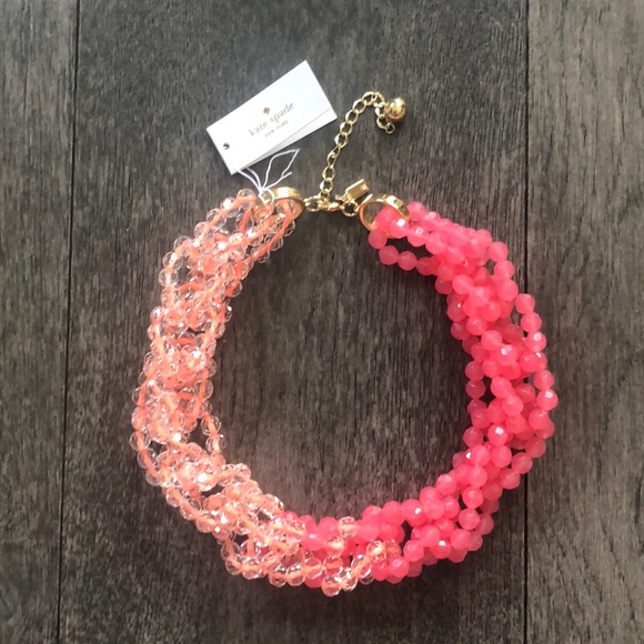 Kate Spade pink the bead goes on the necklace - Picture 2 of 9